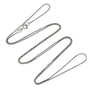 Box Chain Necklace | Italian Vintage Sterling Silver 925 | 30"